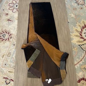Tilla velvet and silk shaded scarf/wrap